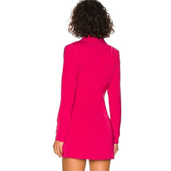 More to Come x Revolve Halley Blazer Wrap Dress in Hot Pink NWOT Size Small - Picture 3 of 3